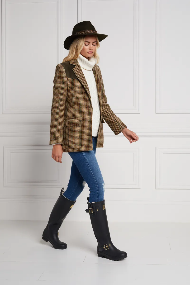 Holland Cooper Sherpa Lined Regency Wellington in Matte Black-8